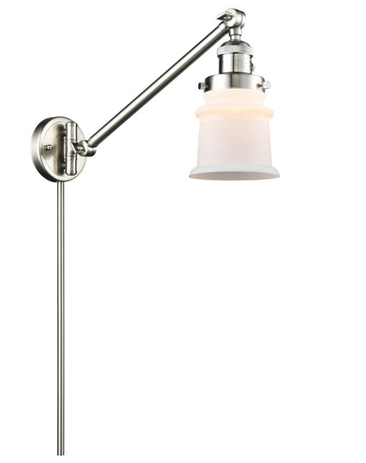 Innovations - 237-SN-G181S - One Light Swing Arm Lamp - Franklin Restoration - Brushed Satin Nickel