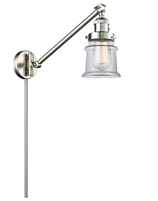 Innovations - 237-SN-G182S - One Light Swing Arm Lamp - Franklin Restoration - Brushed Satin Nickel