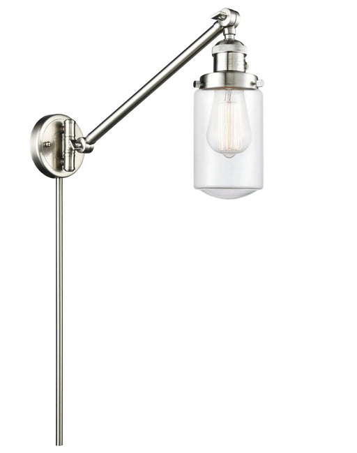 Innovations - 237-SN-G312 - One Light Swing Arm Lamp - Franklin Restoration - Brushed Satin Nickel