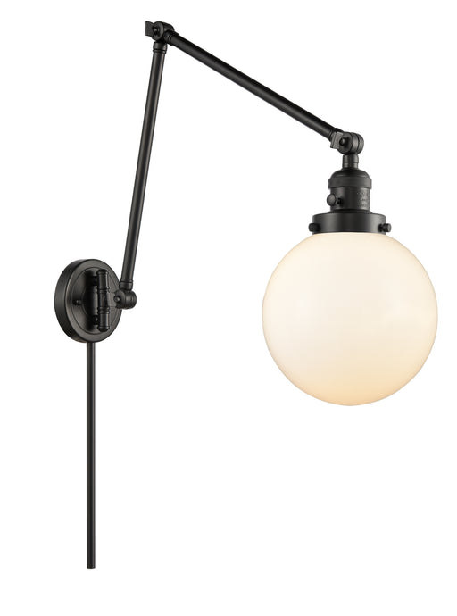 Innovations - 238-BK-G201-8 - One Light Swing Arm Lamp - Franklin Restoration - Matte Black