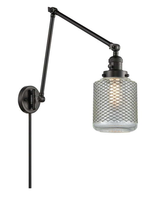Innovations - 238-BK-G262 - One Light Swing Arm Lamp - Franklin Restoration - Matte Black