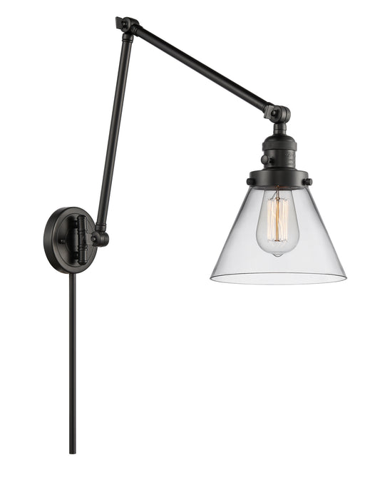 Innovations - 238-BK-G42 - One Light Swing Arm Lamp - Franklin Restoration - Matte Black