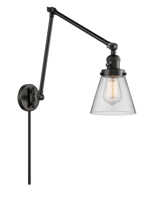 Innovations - 238-BK-G62 - One Light Swing Arm Lamp - Franklin Restoration - Matte Black