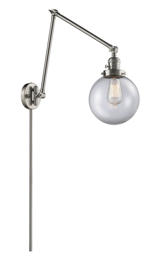 Innovations - 238-SN-G202-8 - One Light Swing Arm Lamp - Franklin Restoration - Brushed Satin Nickel