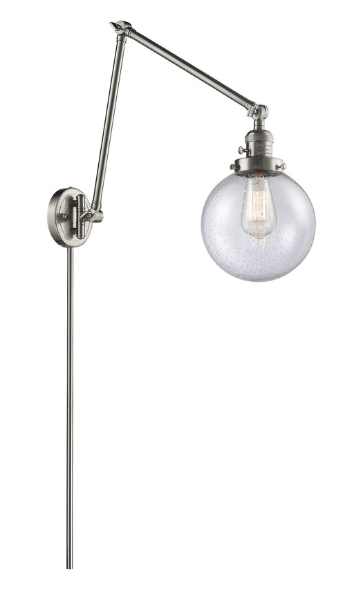 Innovations - 238-SN-G204-8 - One Light Swing Arm Lamp - Franklin Restoration - Brushed Satin Nickel