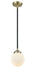 Innovations - 284-1S-BAB-G201-6-LED - LED Mini Pendant - Nouveau - Black Antique Brass