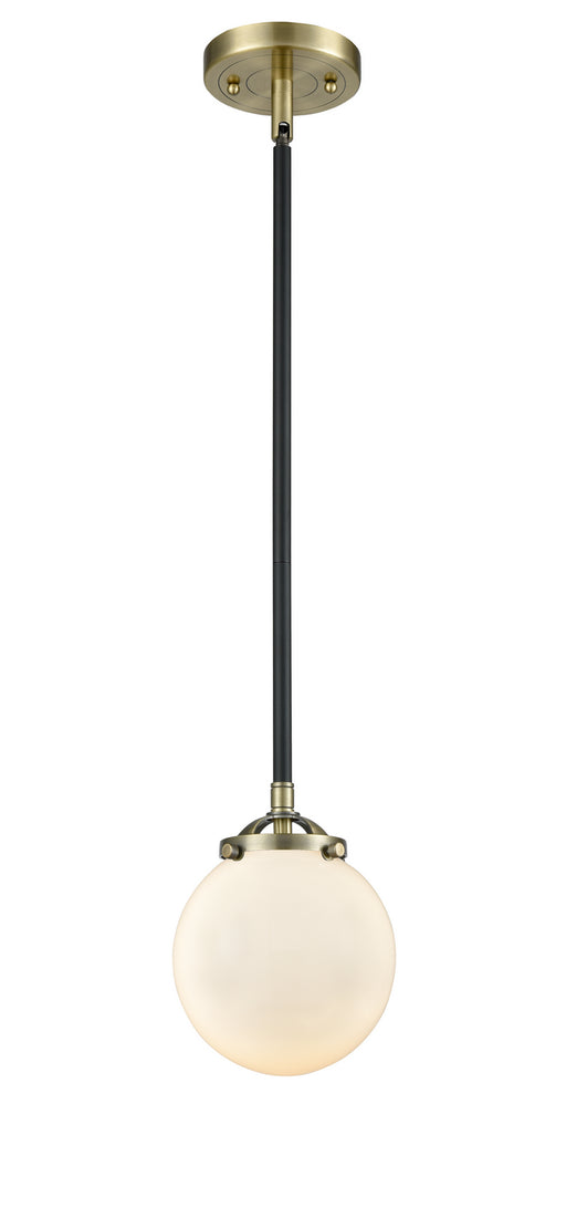 Innovations - 284-1S-BAB-G201-6-LED - LED Mini Pendant - Nouveau - Black Antique Brass