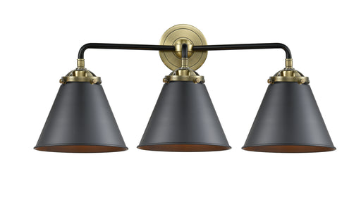 Innovations - 284-3W-BAB-M13-BK-LED - LED Bath Vanity - Nouveau - Black Antique Brass