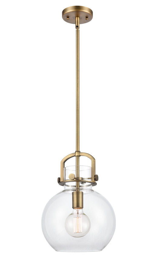 Innovations - 410-1S-BB-10CL - One Light Mini Pendant - Newton - Brushed Brass