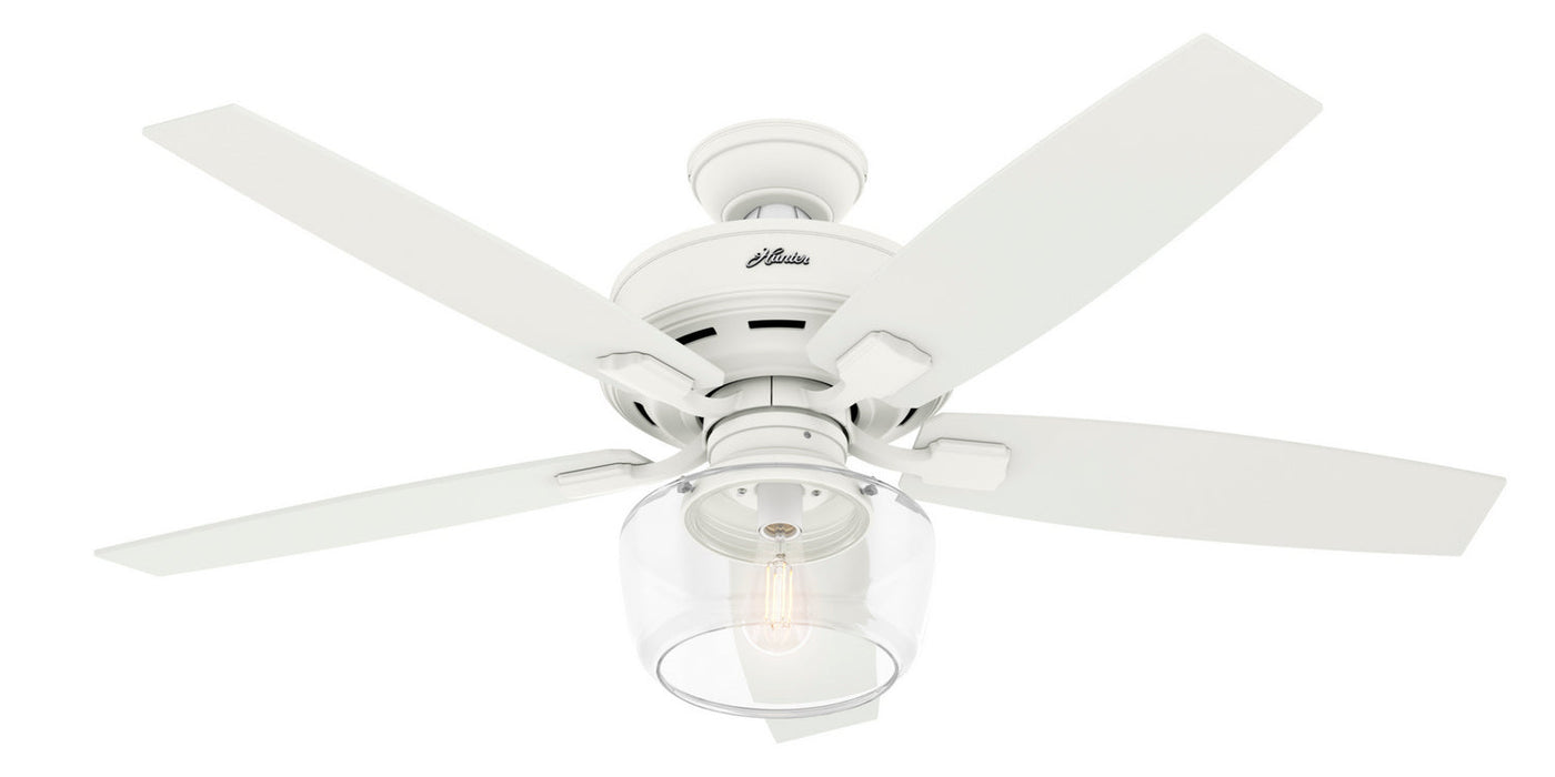 Hunter 52" Bennett Ceiling Fan with LED Light Kit and Handheld Remote