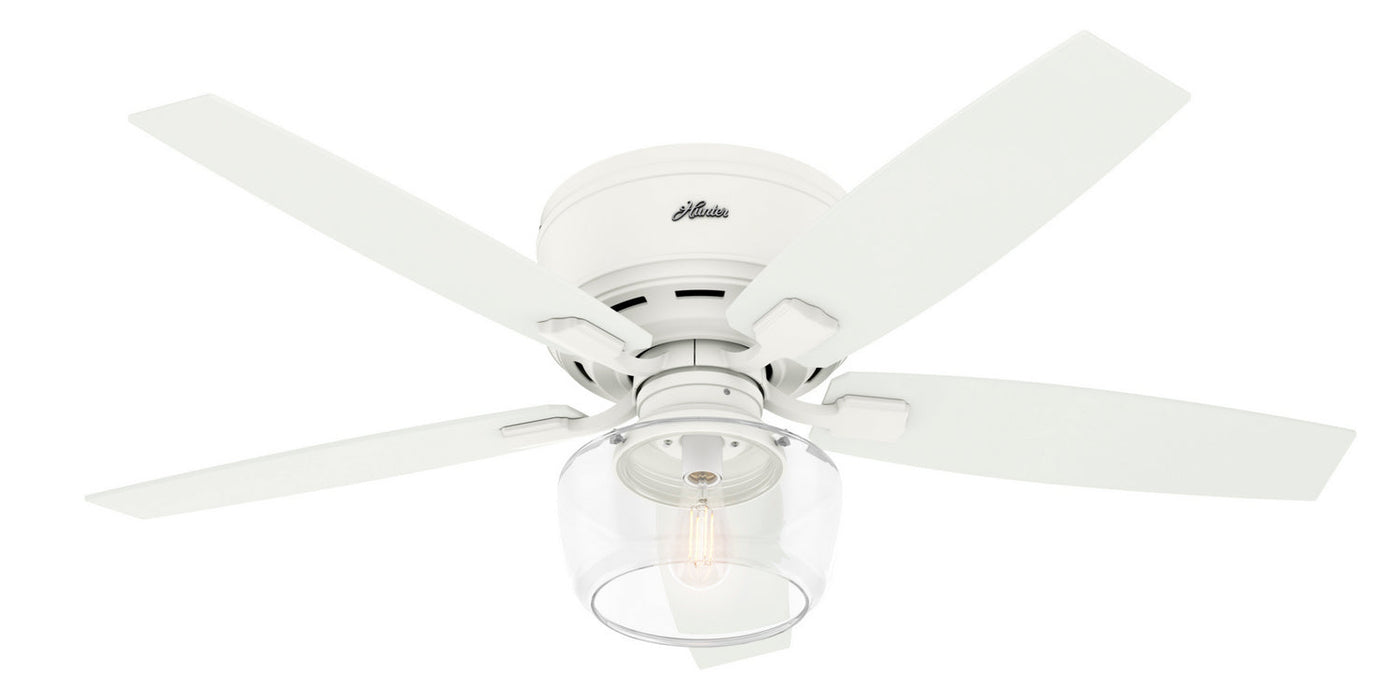 Hunter 52" Bennett Hugger Ceiling Fan with LED Light Kit and Handheld Remote