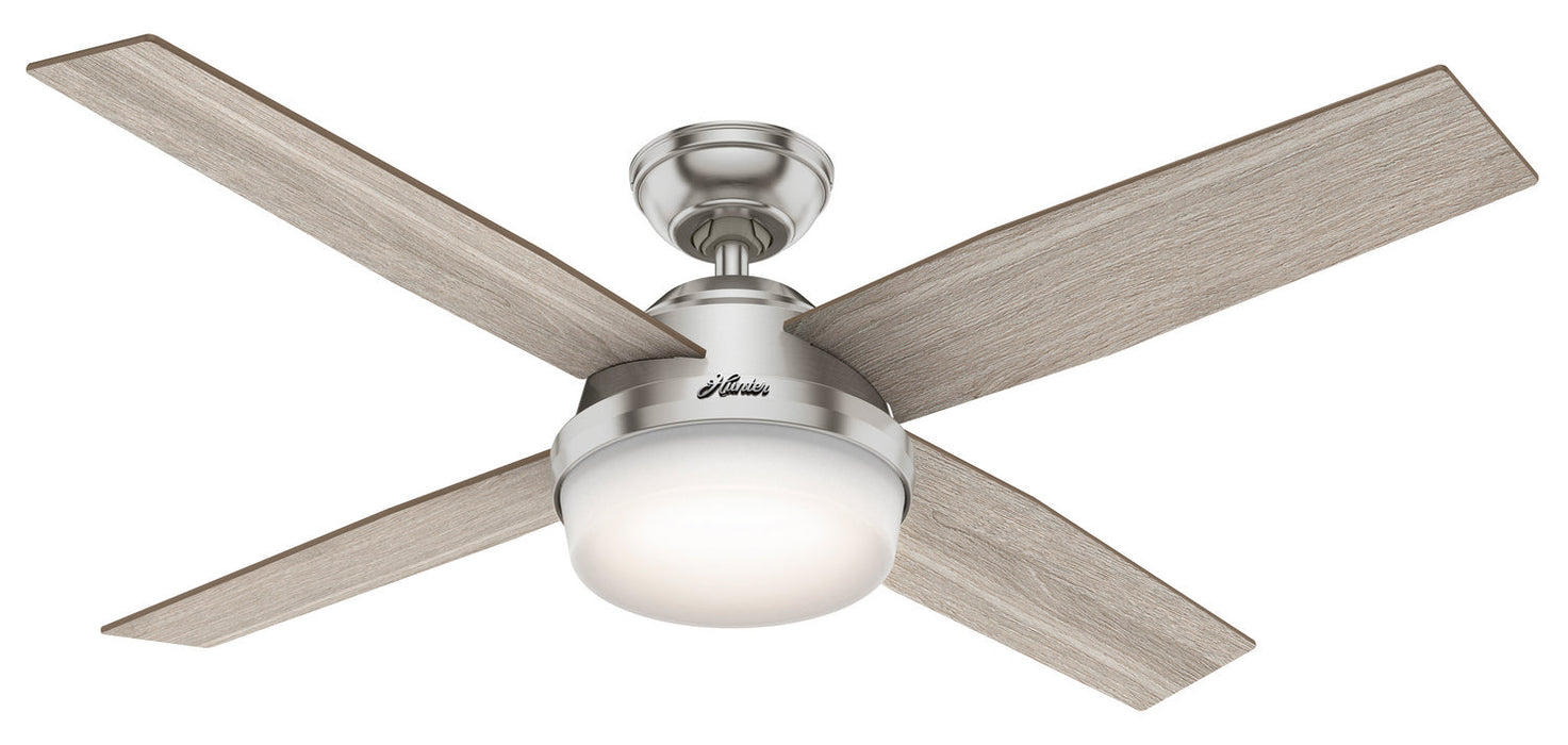 Hunter 52" Dempsey Indoor Ceiling Fan with LED Light Kit and Handheld Remote