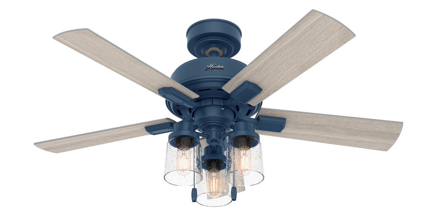 Hunter 44" Hartland Ceiling Fan with LED Light Kit and Pull Chains