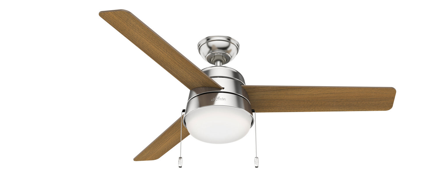 Hunter 52" Aker Indoor Ceiling Fan with LED Light Kit and Pull Chains