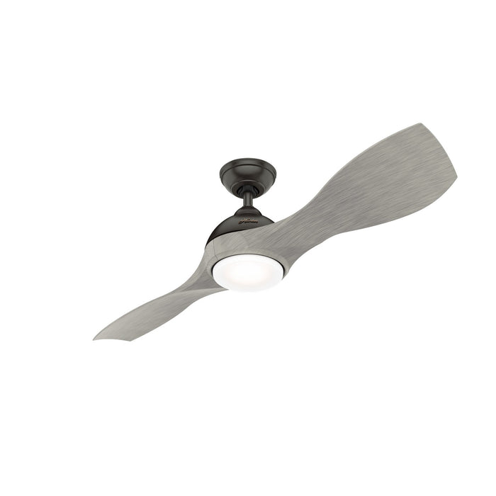 Hunter 56" Milstream Ceiling Fan with LED Light Kit and Handheld Remote