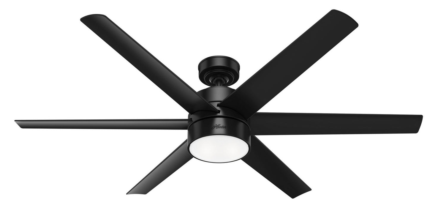 Hunter 60" Solaria Ceiling Fan with LED Light Kit and Wall Control