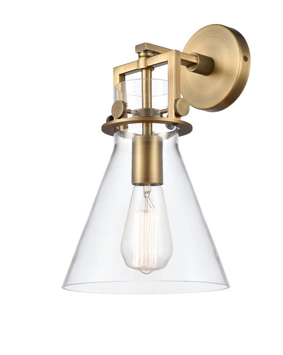 Innovations - 411-1W-BB-8CL - One Light Wall Sconce - Newton - Brushed Brass