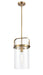 Innovations - 413-1S-BB-8CL - One Light Mini Pendant - Restoration - Brushed Brass