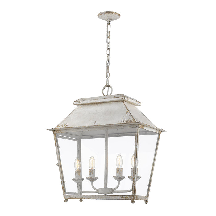 Four Light Pendant from the Abingdon collection in Antique Ivory finish