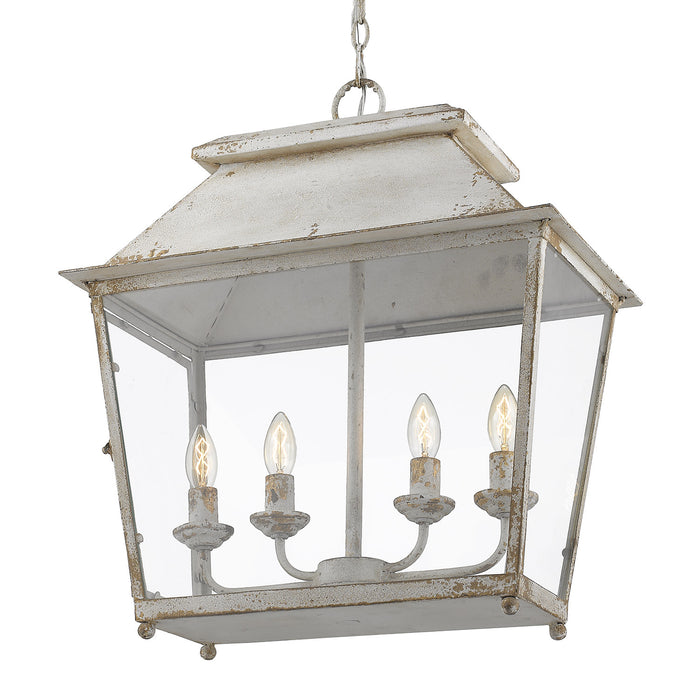 Four Light Pendant from the Abingdon collection in Antique Ivory finish