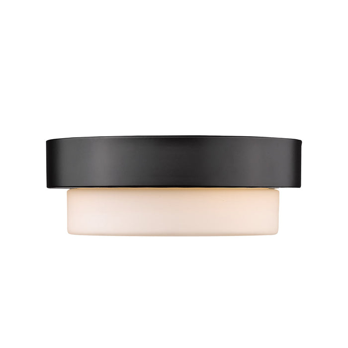 One Light Flush Mount from the Versa Flush collection in Matte Black finish