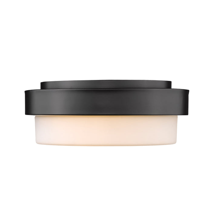 Two Light Flush Mount from the Versa Flush collection in Matte Black finish