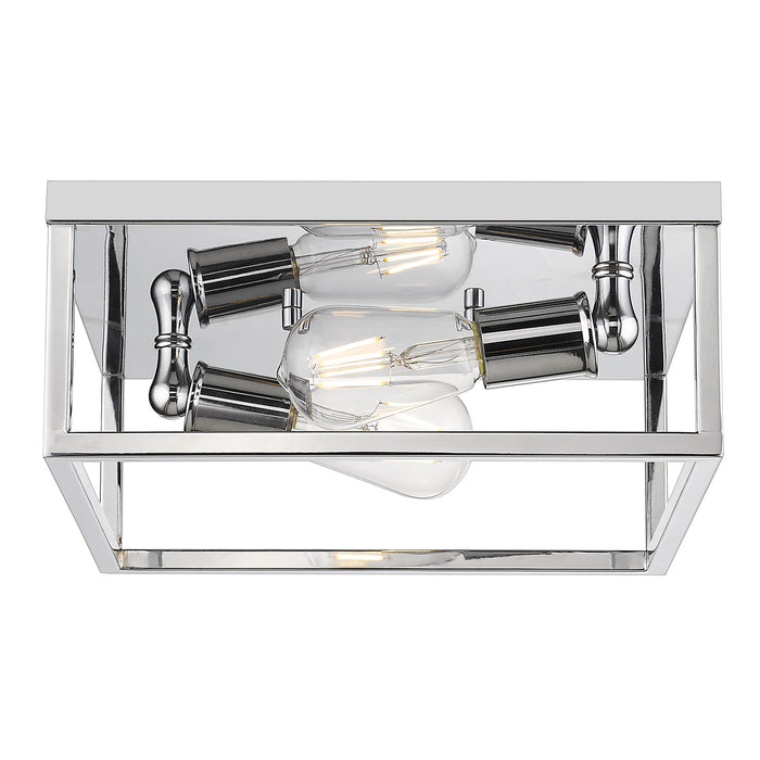 Two Light Flush Mount from the Wesson collection in Chrome finish