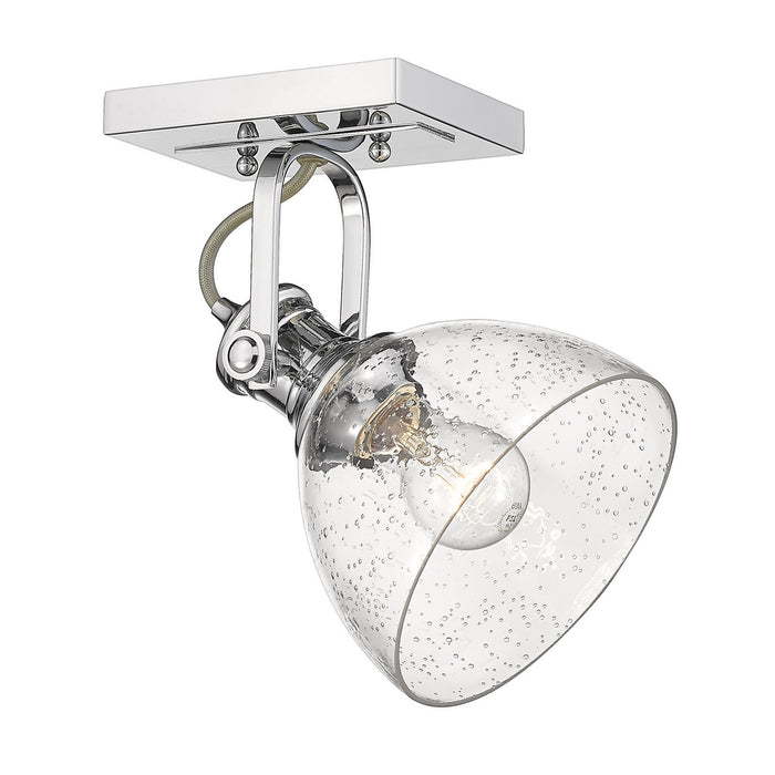 One Light Semi-Flush Mount from the Hines collection in Chrome finish