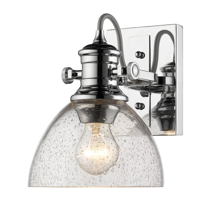One Light Semi-Flush Mount from the Hines collection in Chrome finish