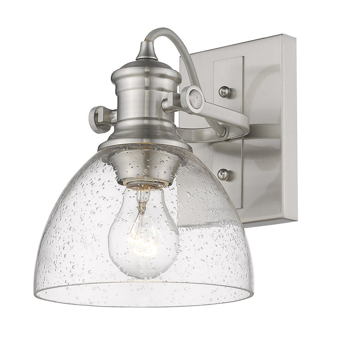 One Light Semi-Flush Mount from the Hines collection in Pewter finish