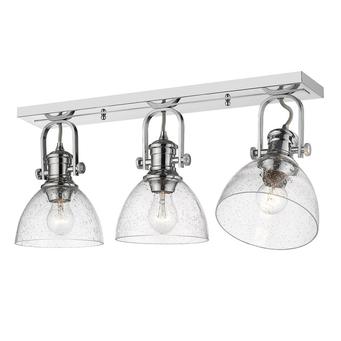 Three Light Semi-Flush Mount from the Hines collection in Chrome finish