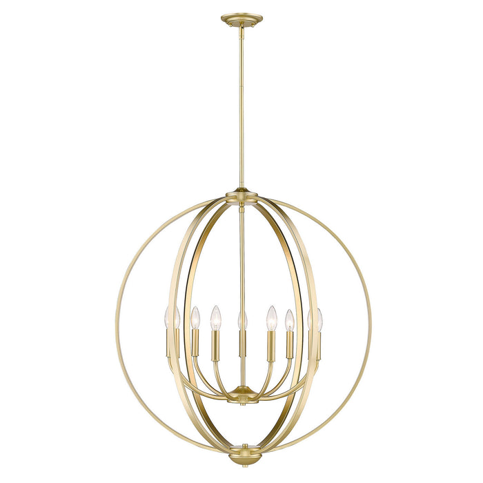Nine Light Chandelier from the Colson collection in Olympic Gold finish