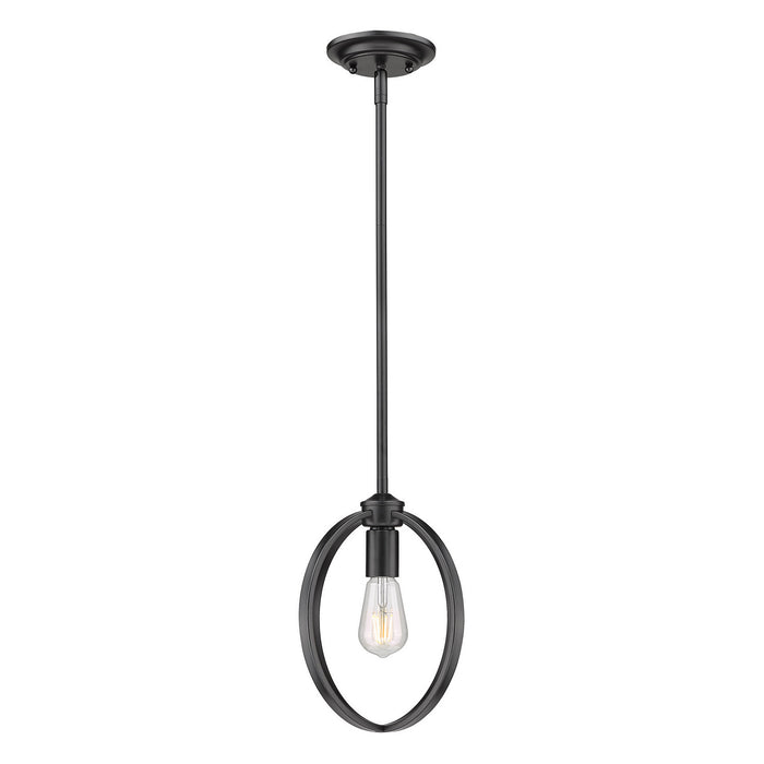 One Light Mini Pendant from the Colson collection in Matte Black finish