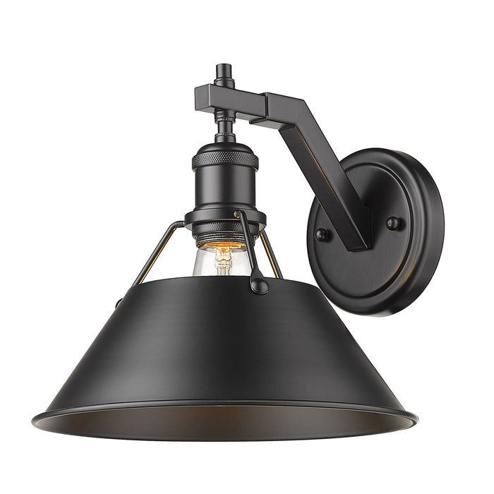 One Light Wall Sconce from the Orwell collection in Matte Black finish