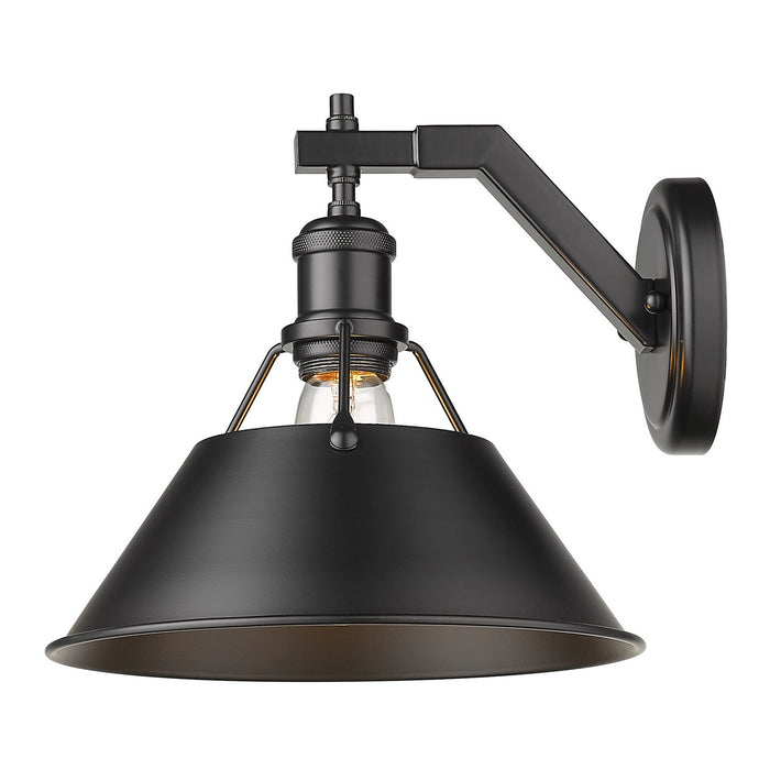 One Light Wall Sconce from the Orwell collection in Matte Black finish