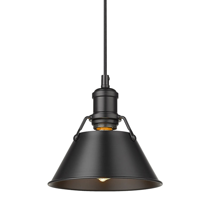 One Light Pendant from the Orwell collection in Matte Black finish