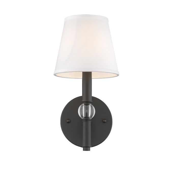 One Light Wall Sconce from the Waverly collection in Rubbed Bronze finish