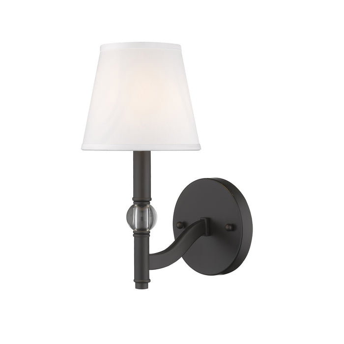 One Light Wall Sconce from the Waverly collection in Rubbed Bronze finish