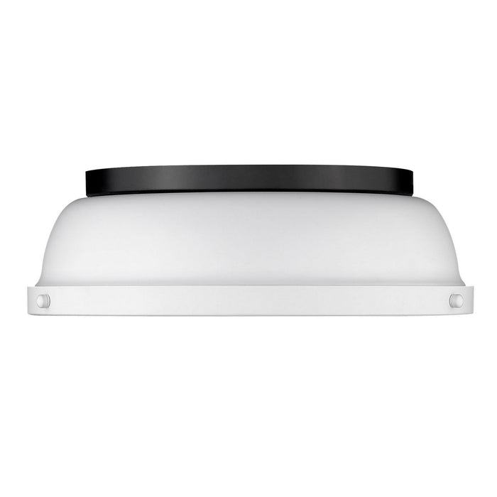 Two Light Flush Mount from the Duncan collection in Matte Black finish
