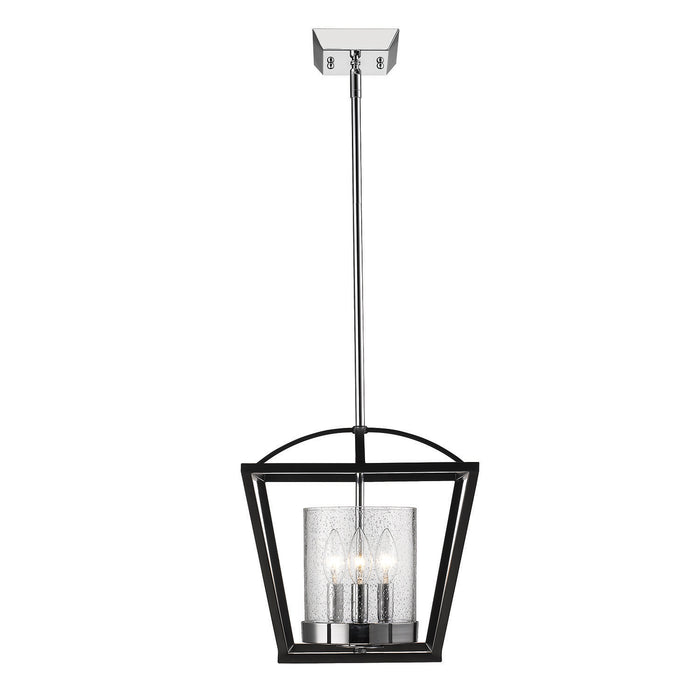 Three Light Mini Chandelier from the Mercer collection in Matte Black finish
