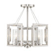 Four Light Pendant from the Marco collection in Pewter finish