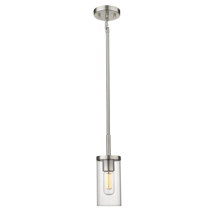 One Light Mini Pendant from the Winslett collection in Pewter finish