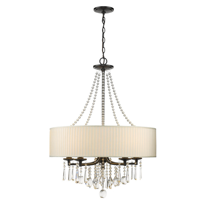Five Light Chandelier from the Echelon collection in Matte Black finish