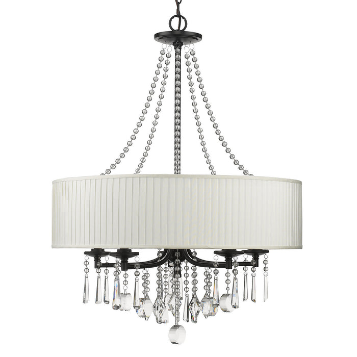 Five Light Chandelier from the Echelon collection in Matte Black finish