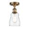 Innovations - 516-1C-BB-G392 - One Light Semi-Flush Mount - Ballston - Brushed Brass