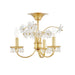 Hudson Valley - 4403-AGB - Three Light Flush Mount - Beaumont - Aged Brass