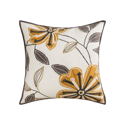 ELK Home - 908460-P - Pillow - Cover Only - Aster - Earthy Mustard, Grey, Off-White, Grey, Off-White