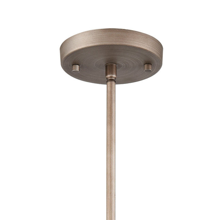 One Light Mini Pendant from the Culmination collection in Weathered Zinc finish