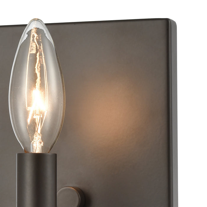 One Light Wall Sconce from the Transitions collection in Oil Rubbed Bronze finish