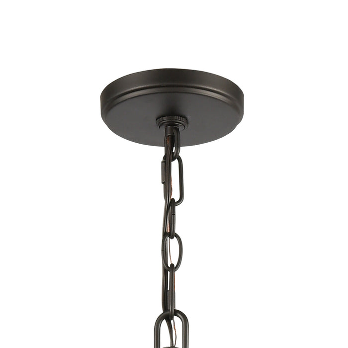Eight Light Chandelier from the Talia collection in Oil Rubbed Bronze finish